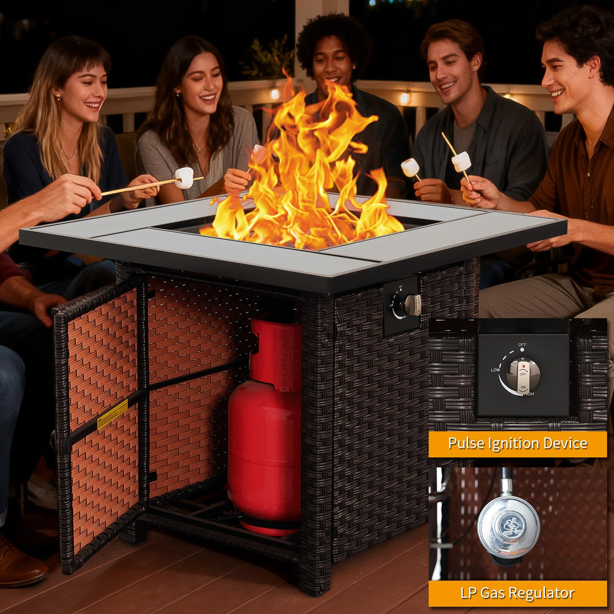 Propane Fire Pit Table