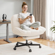 Cross-Legged Office Chair with Footrest