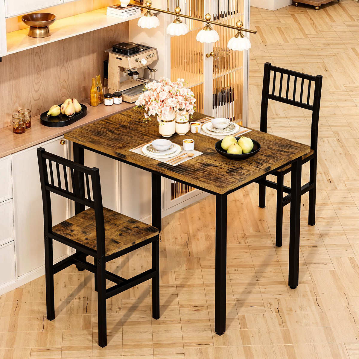 3-Piece Dining Table Set for Two