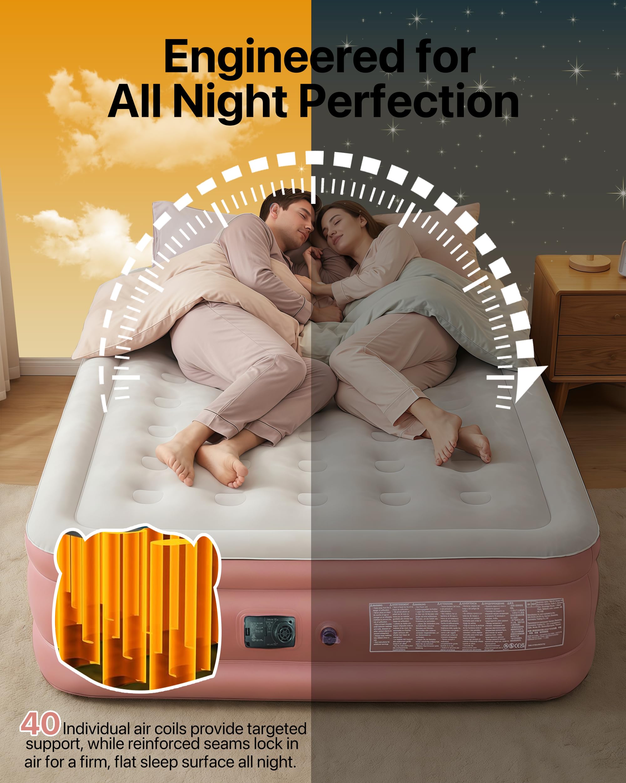 Queen Air Mattress with Built-In Pump