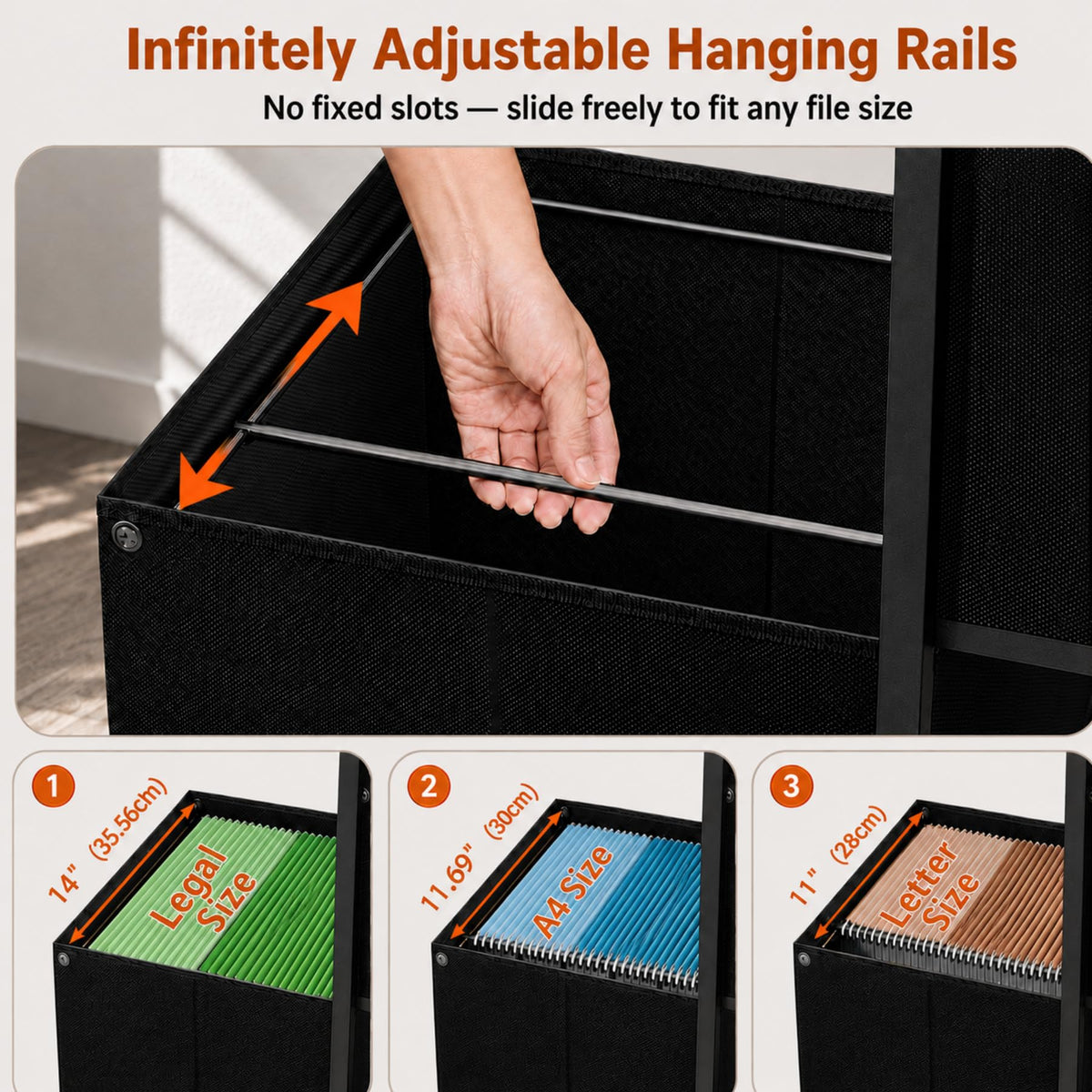 6-Drawer Rolling File Cabinet