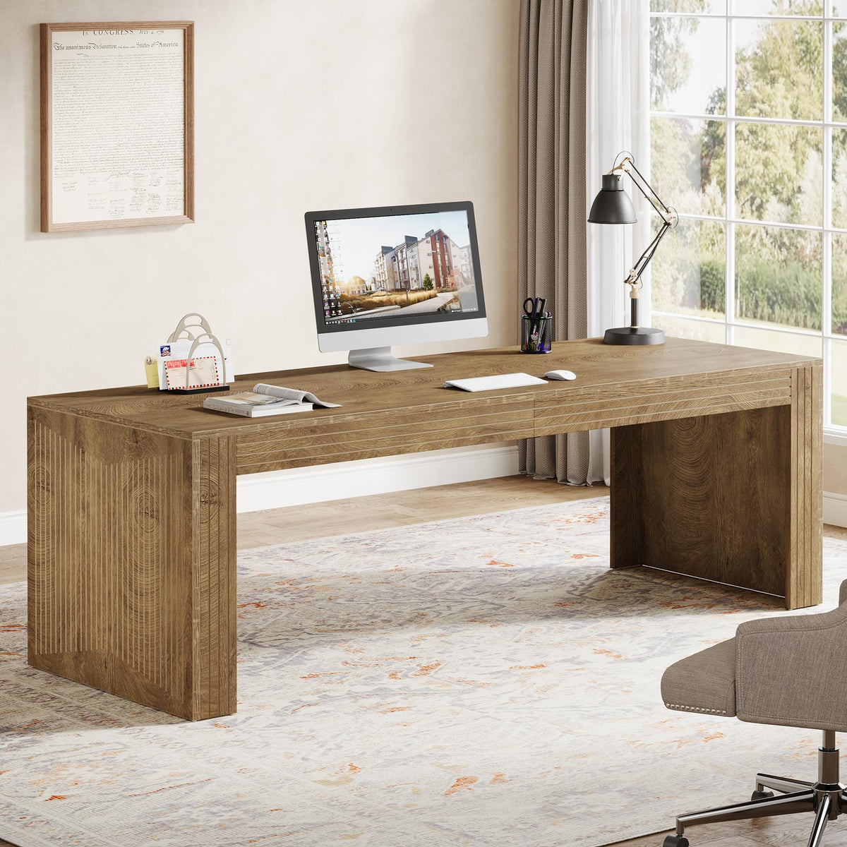 Two-Person Home Office Desk