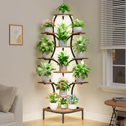 Corner Plant Stand with Grow Lights
