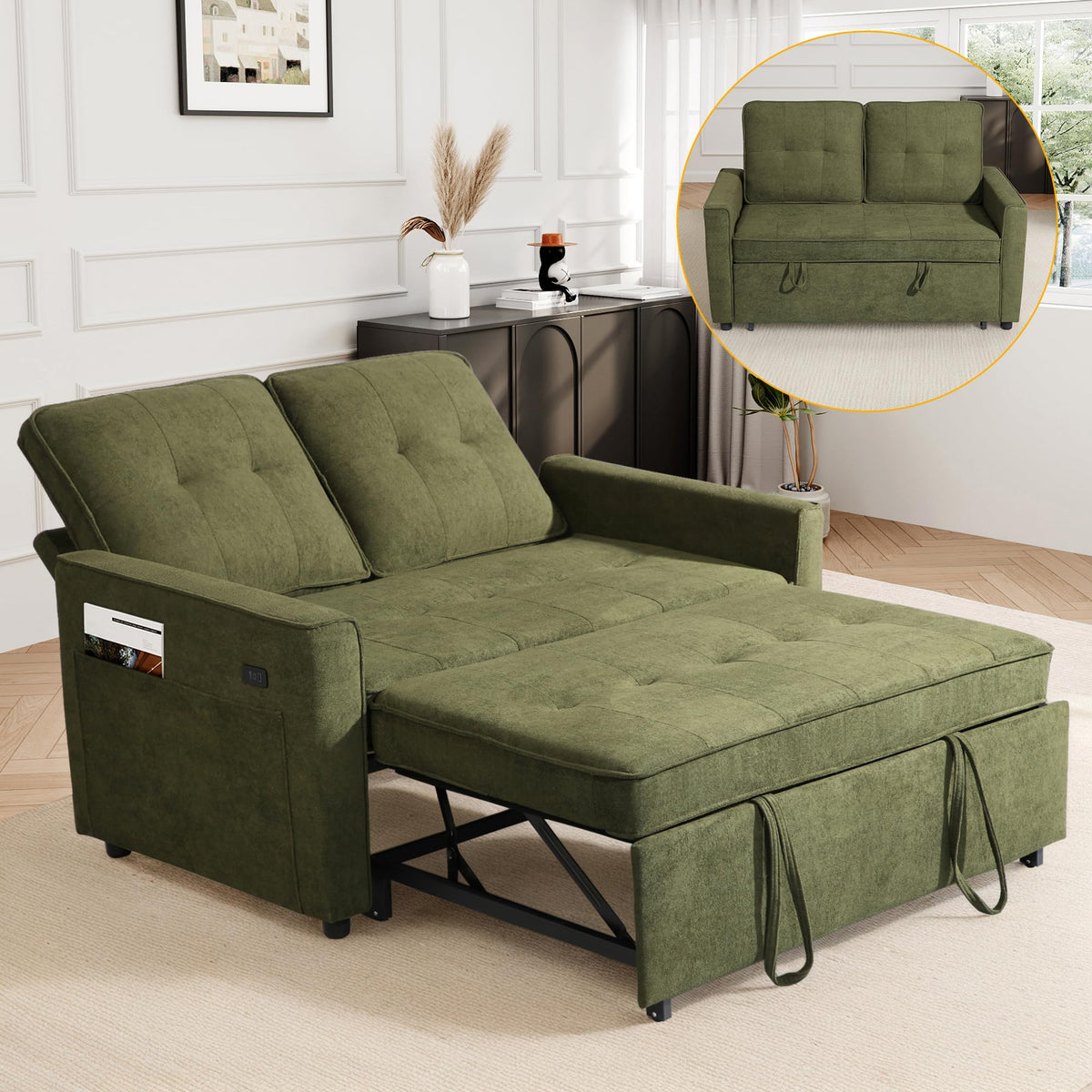 Convertible Sleeper Loveseat