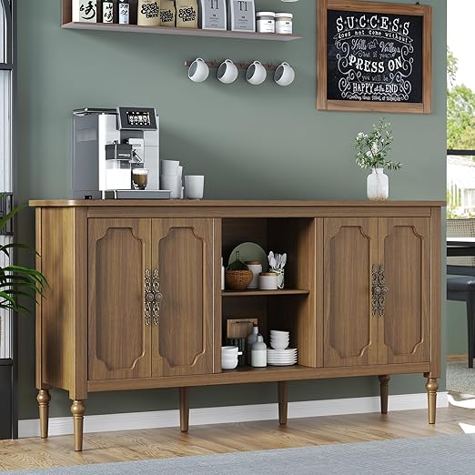 59" Buffet Sideboard Cabinet with 4 Doors