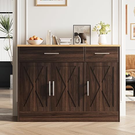 Farmhouse Sideboard Buffet Cabinet with Storage