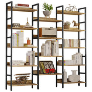 14-Shelf Triple Wide Industrial Bookcase