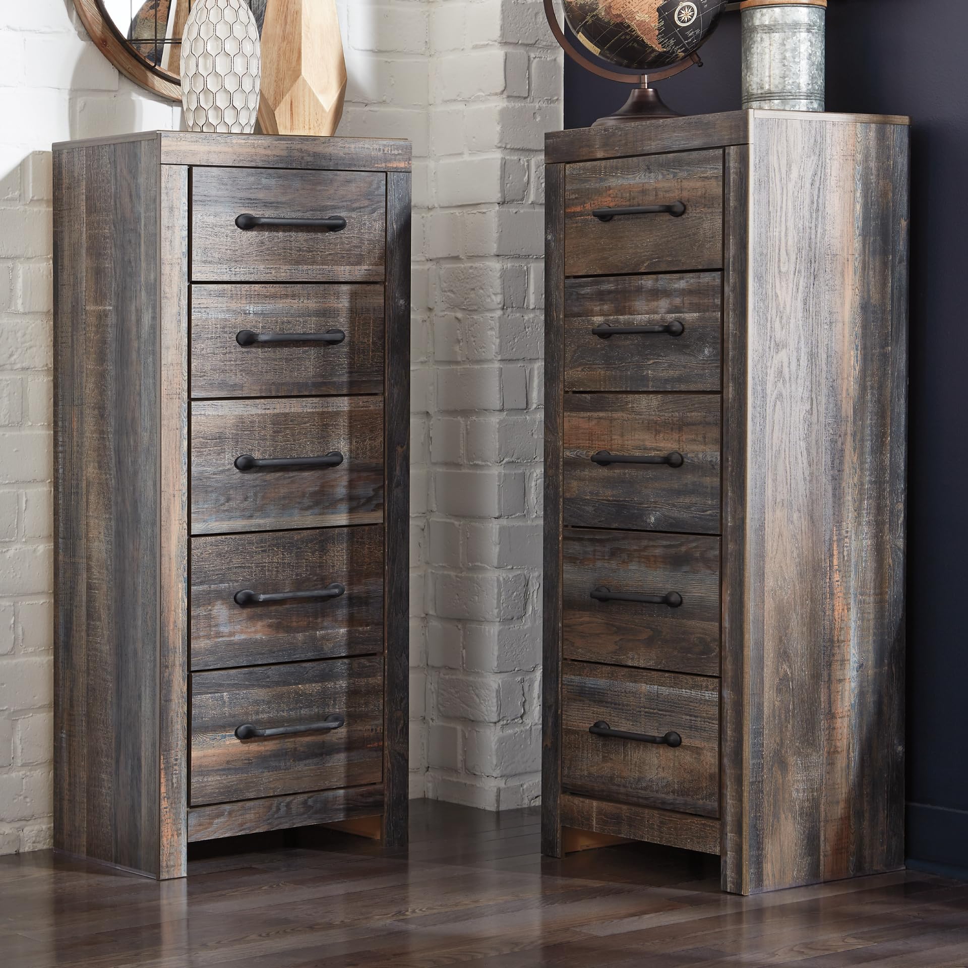 Signature Design Drystan Multi Wood Narrow Chest by Ashley