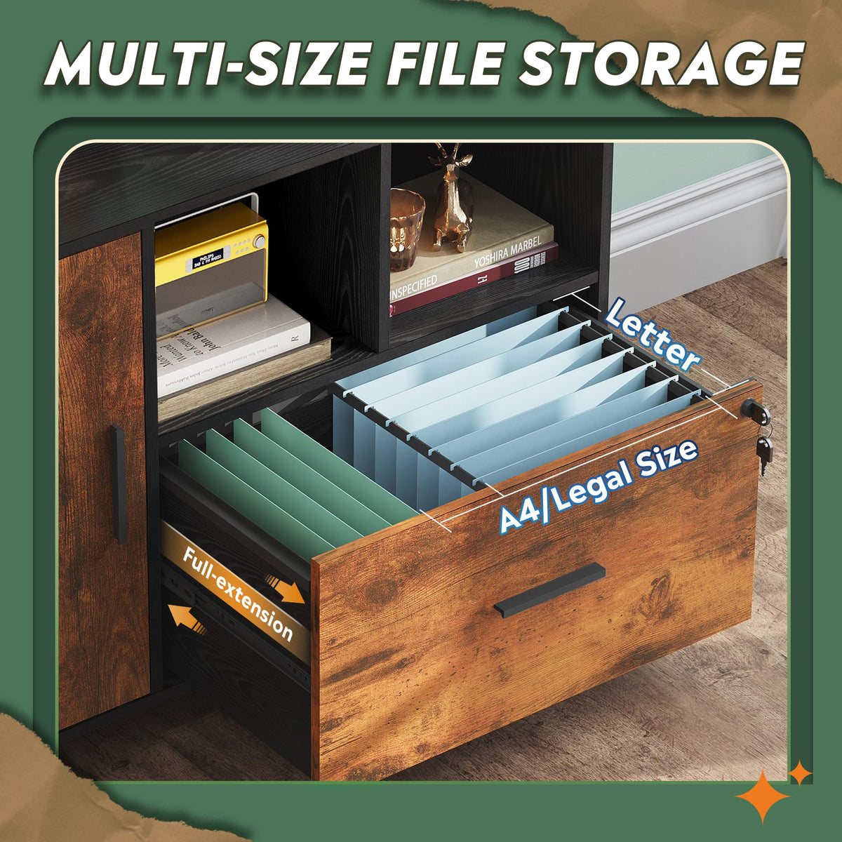Mobile Locking File Cabinet