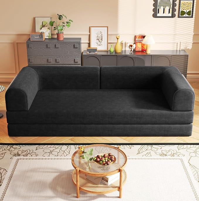 Convertible Corduroy Sofa Bed