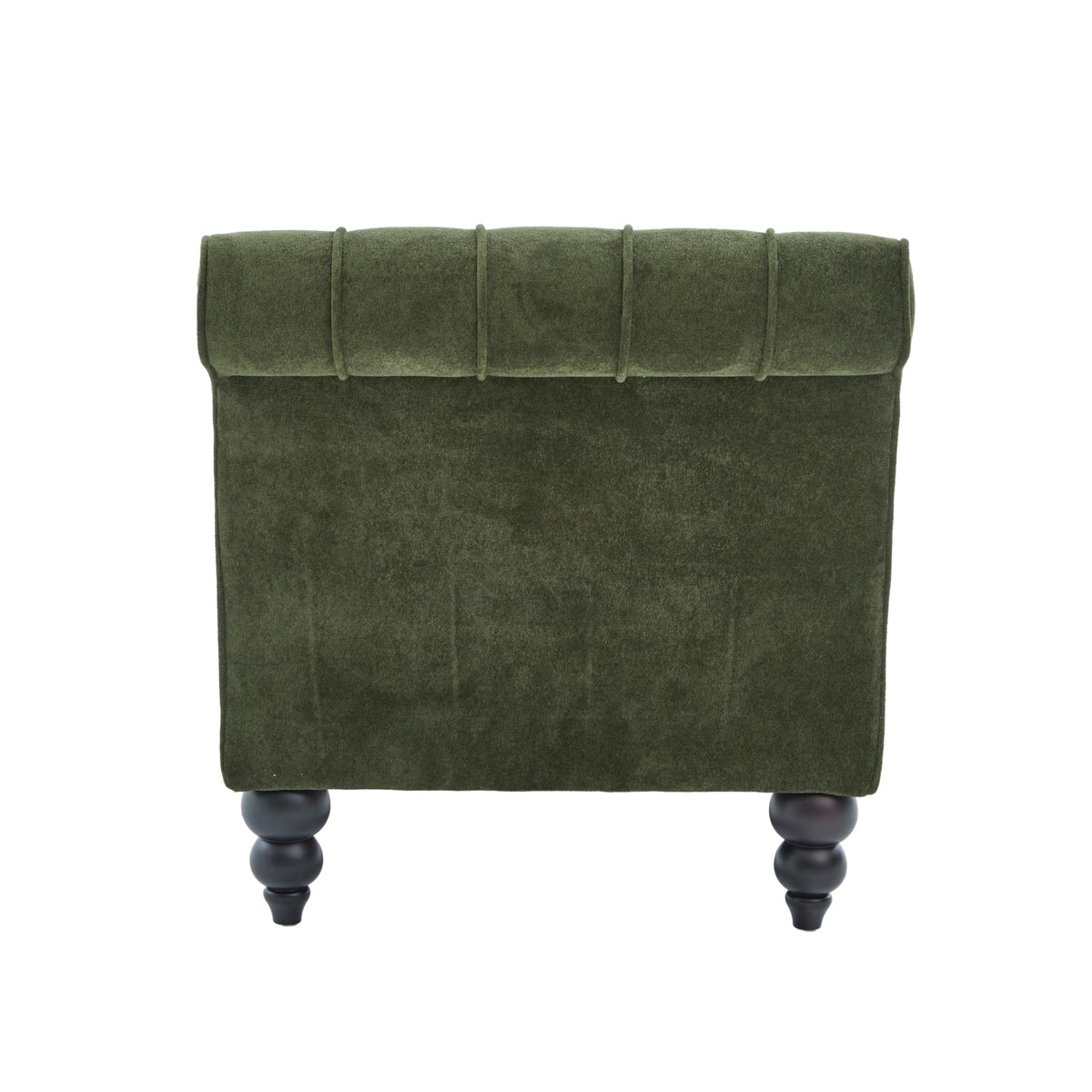 Forest Green Velvet Chaise Lounge