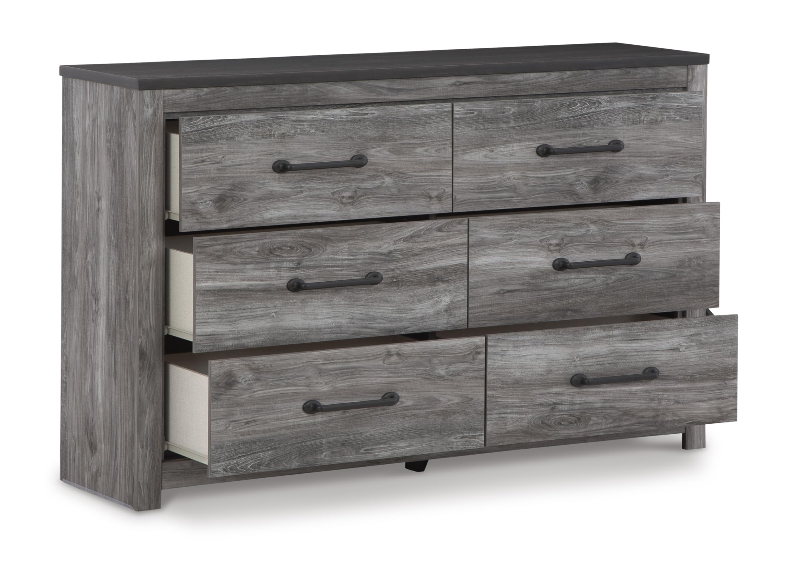 Signature Design by Ashley Bronyan Contemporary 6 Drawer Dresser, Gray