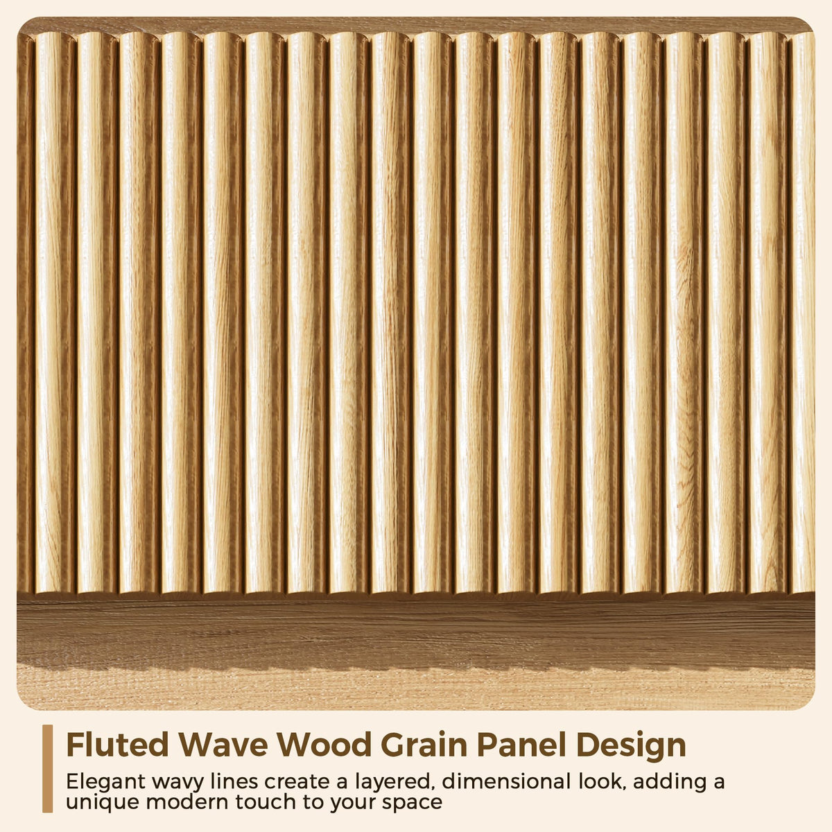 6-Drawer Fluted Dresser