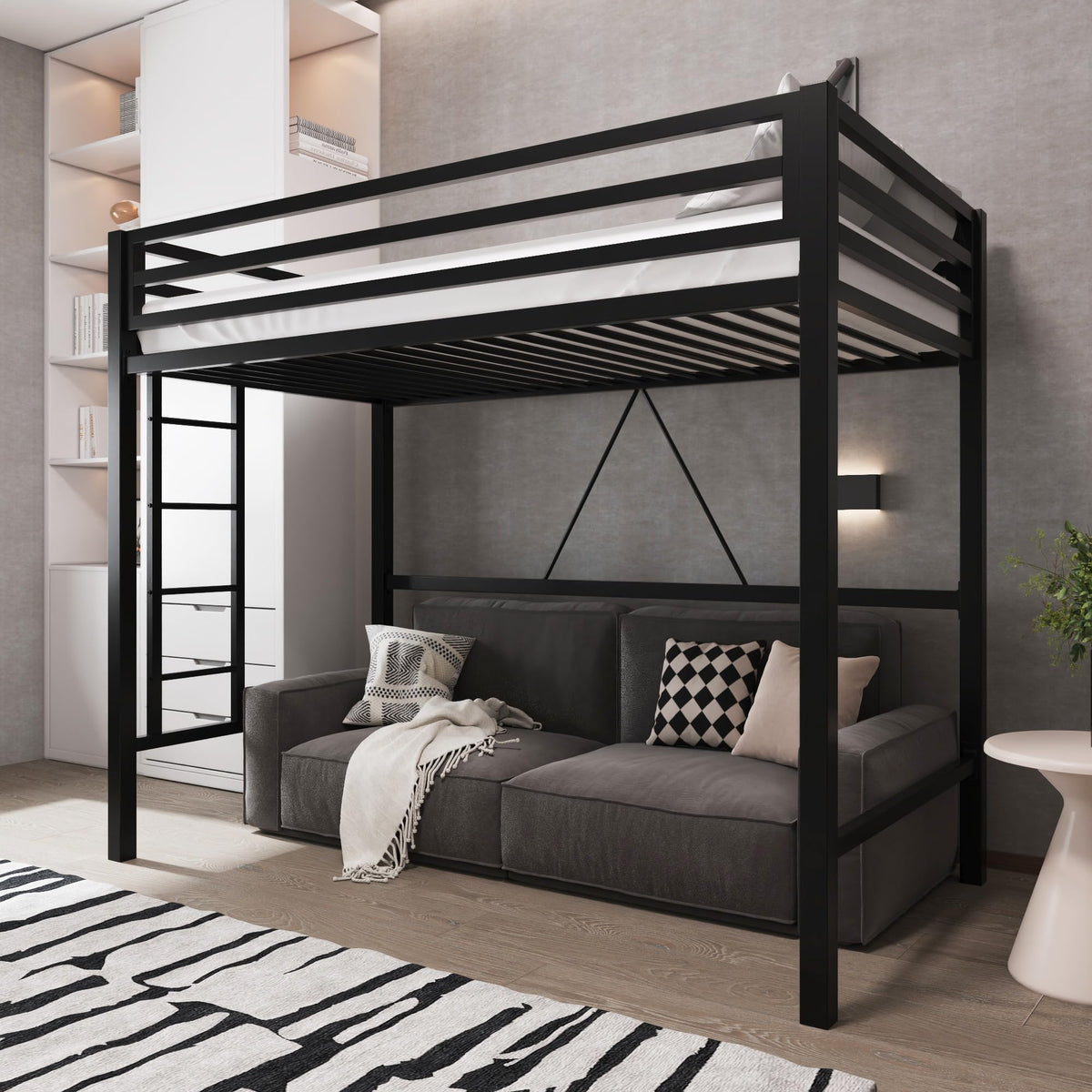 Twin Metal Loft Bed