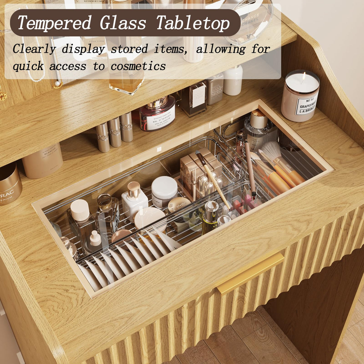 Compact LED Makeup Vanity