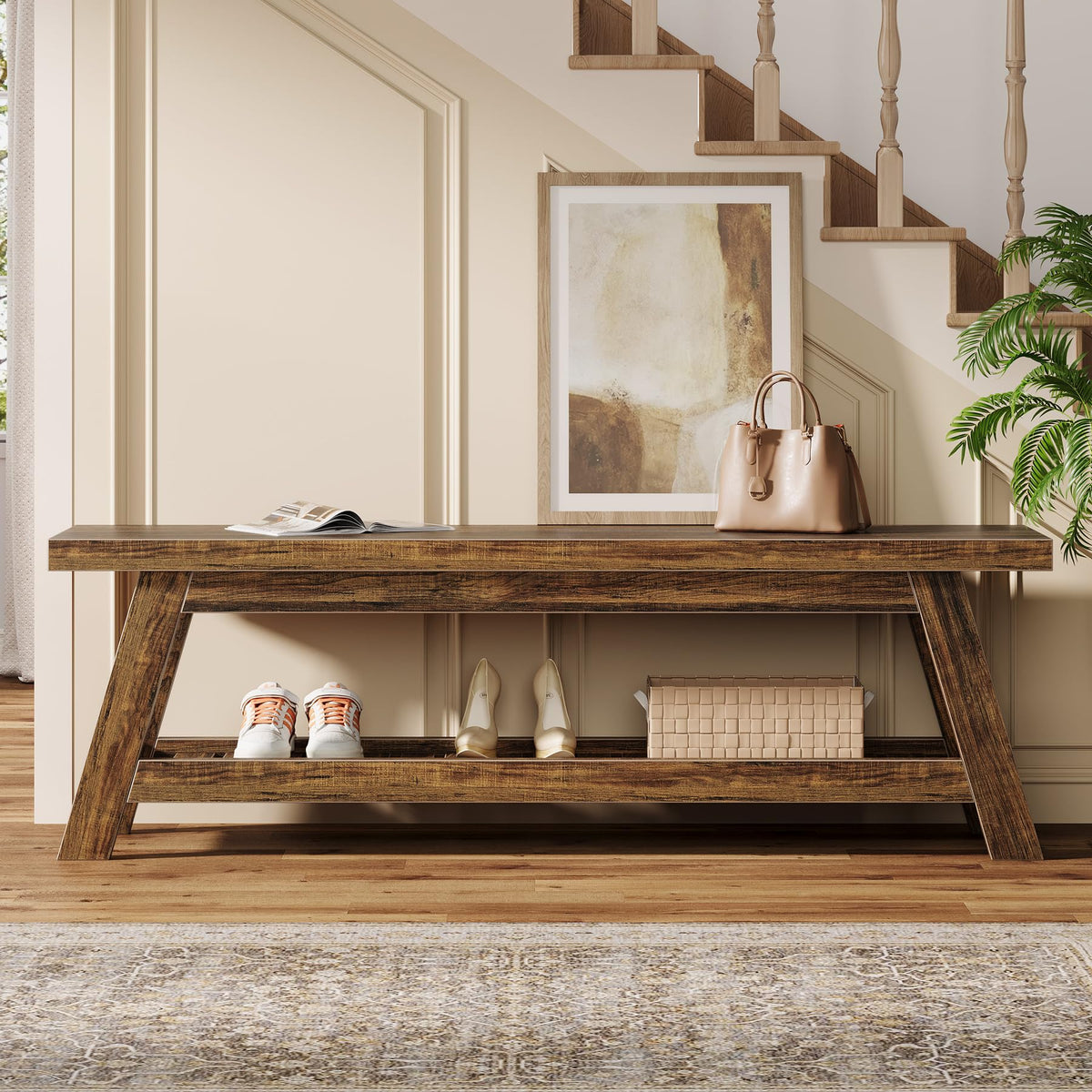 Entryway Shoe Storage Bench