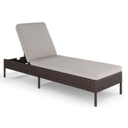 Martha Stewart Bedford Adjustable Patio Chaise Lounge Chair, Brown