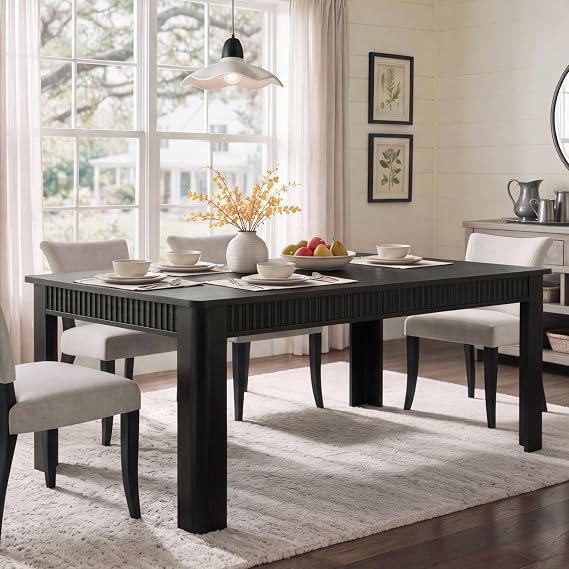 Walnut Fluted Dining Table
