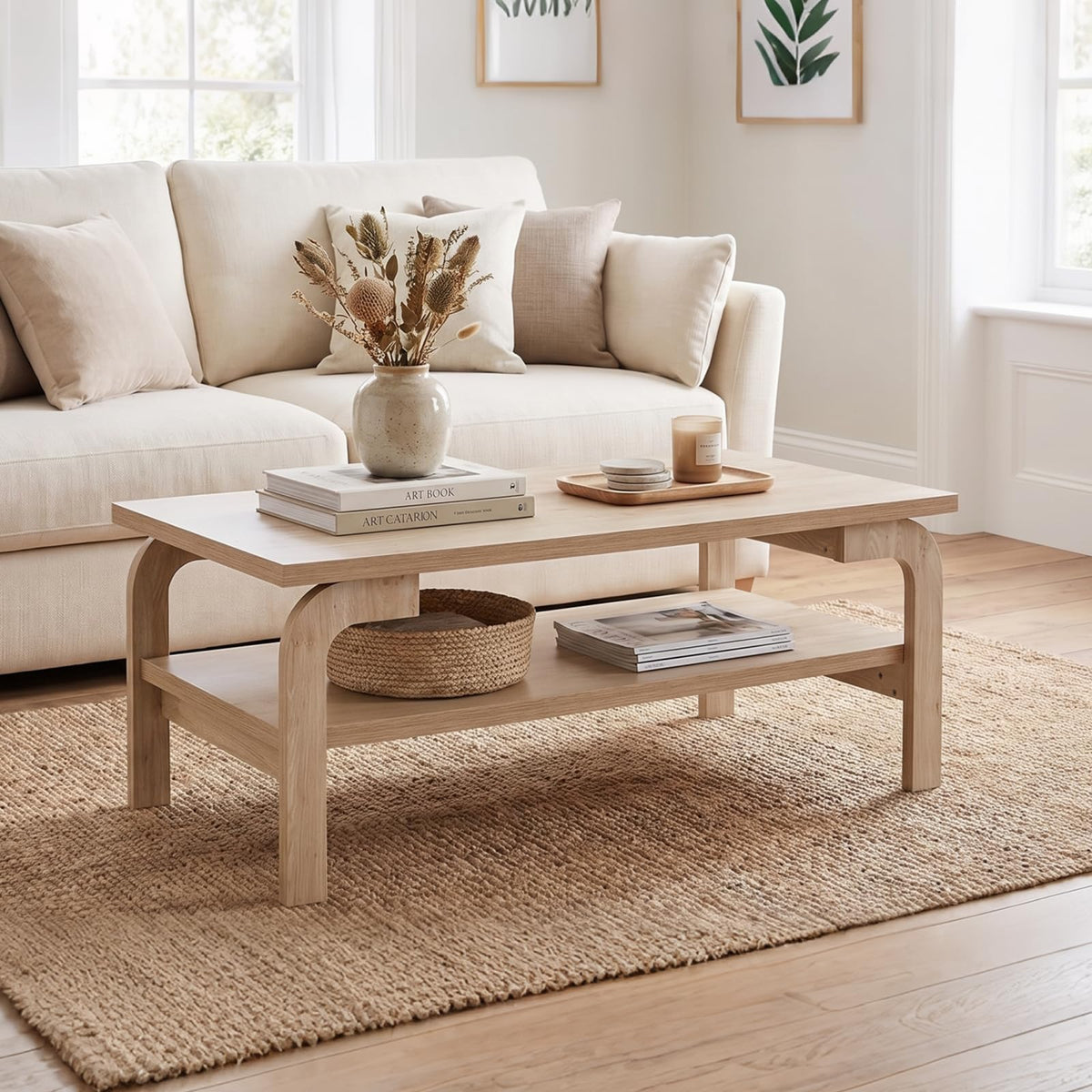 Mid-Century Coffee Table with Storage