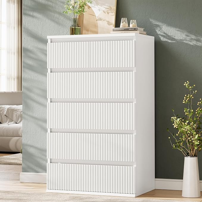 6-Drawer Fluted Dresser