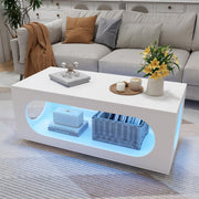 White LED Coffee Table