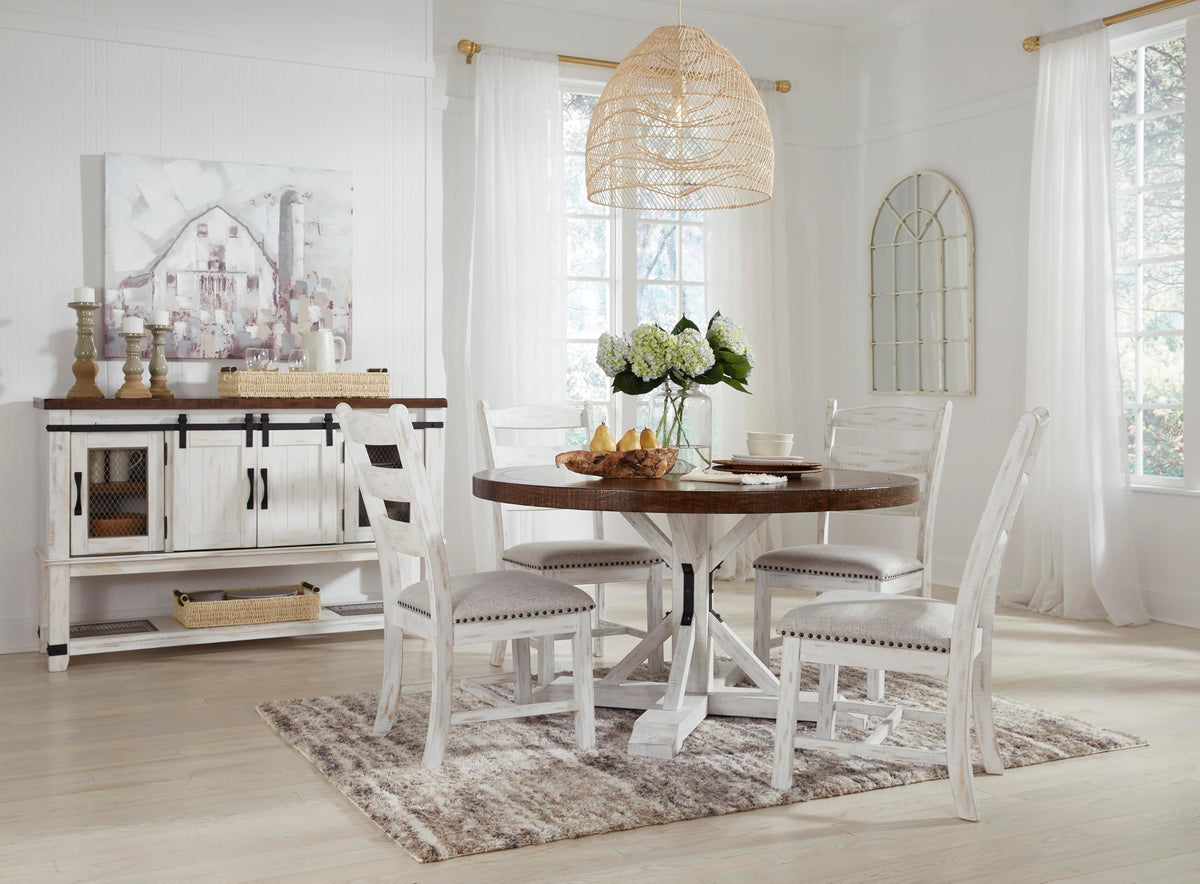 Signature Design by Ashley Valebeck Buffet Sideboard, Farmhouse Coffee Bar