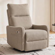 cinkehome Small Power Swivel Rocker Recliner, Glider Chair for Nursery