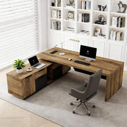 Adjustable L-Shaped Executive Desk