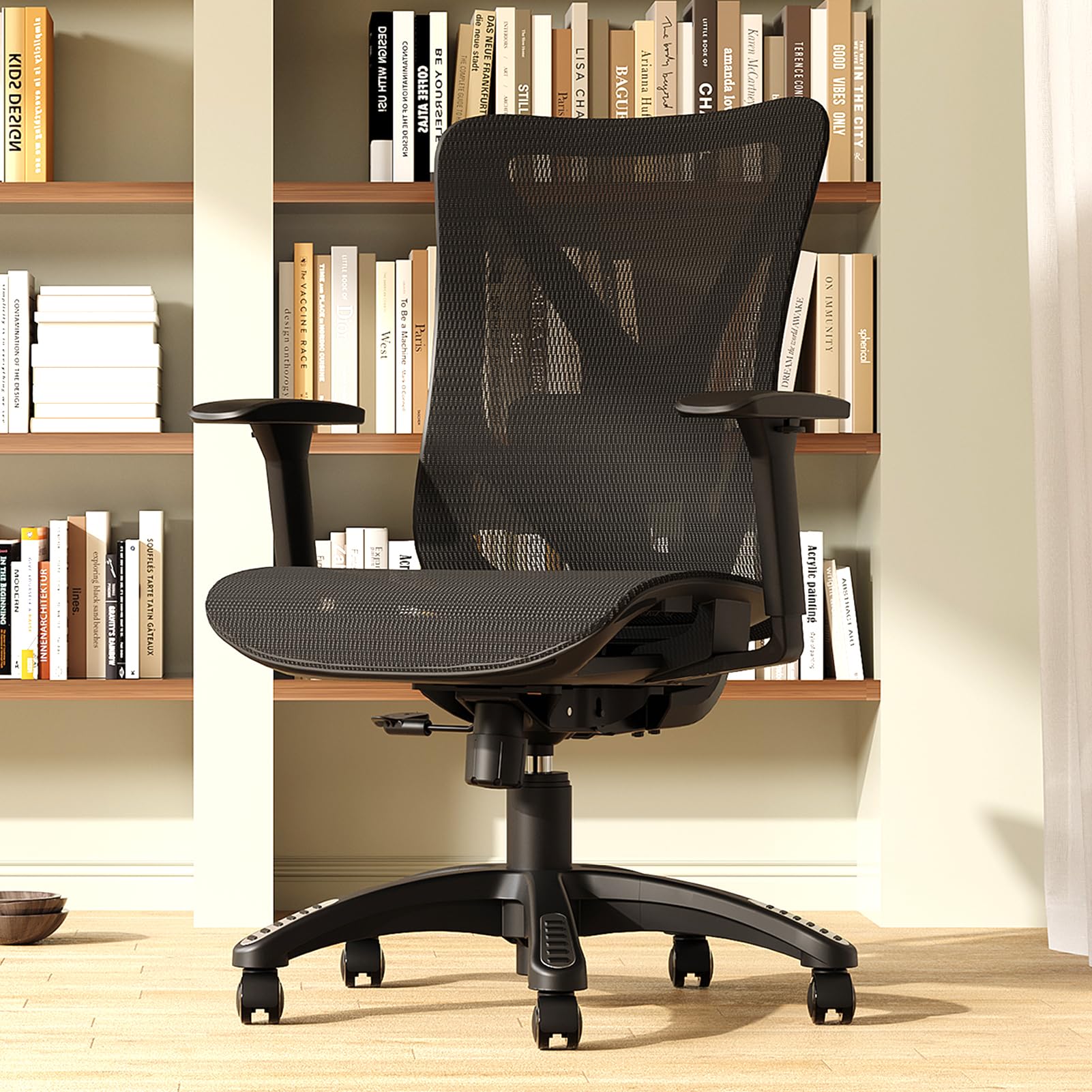 Ergonomic Mesh Office Chair with Lumbar Support & 3D Armrests