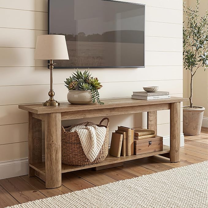 Rustic TV Stand with Storage