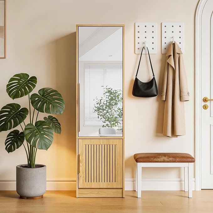Fluted Wardrobe with 2 Drawers