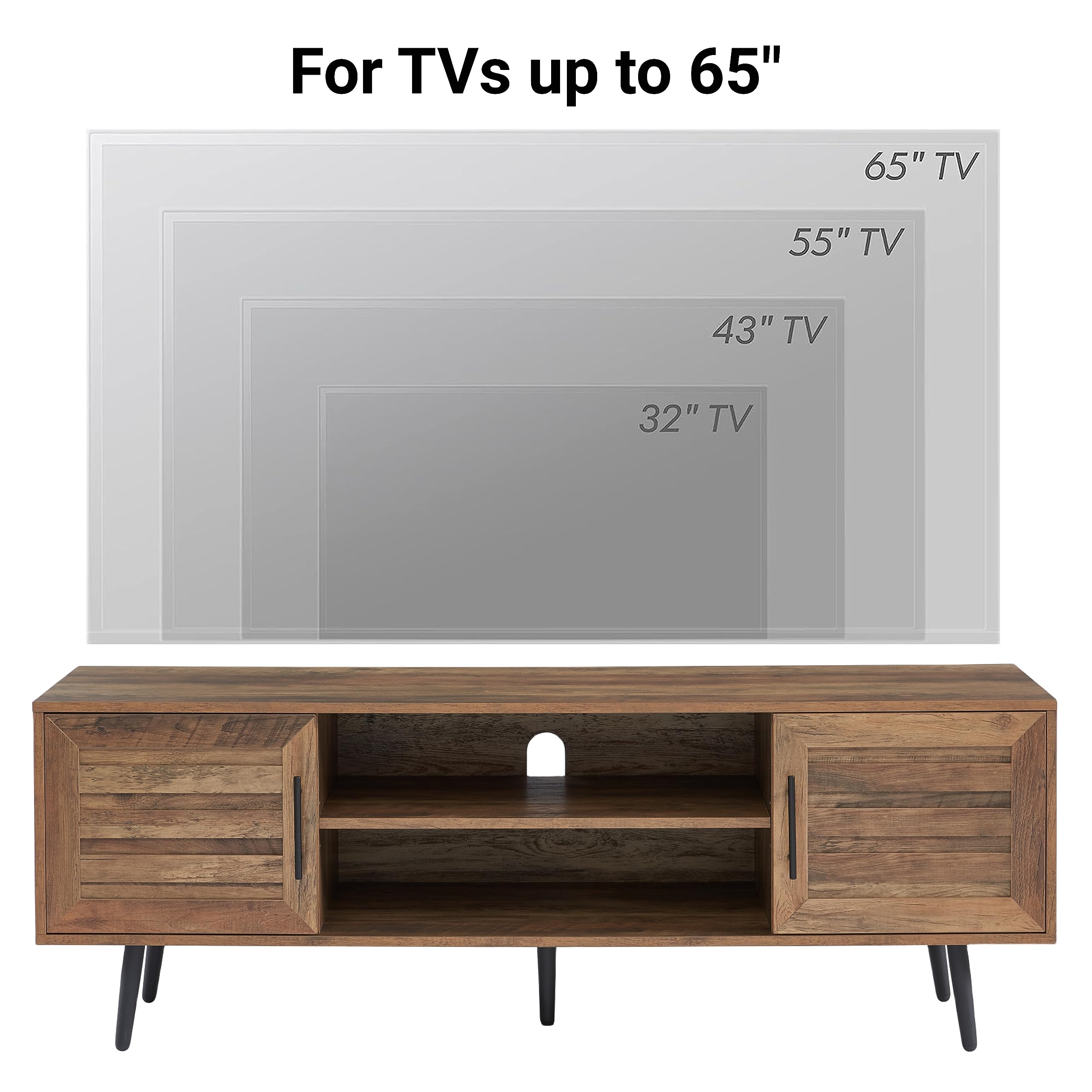 Mid-Century TV Stand for TVs up to 65"