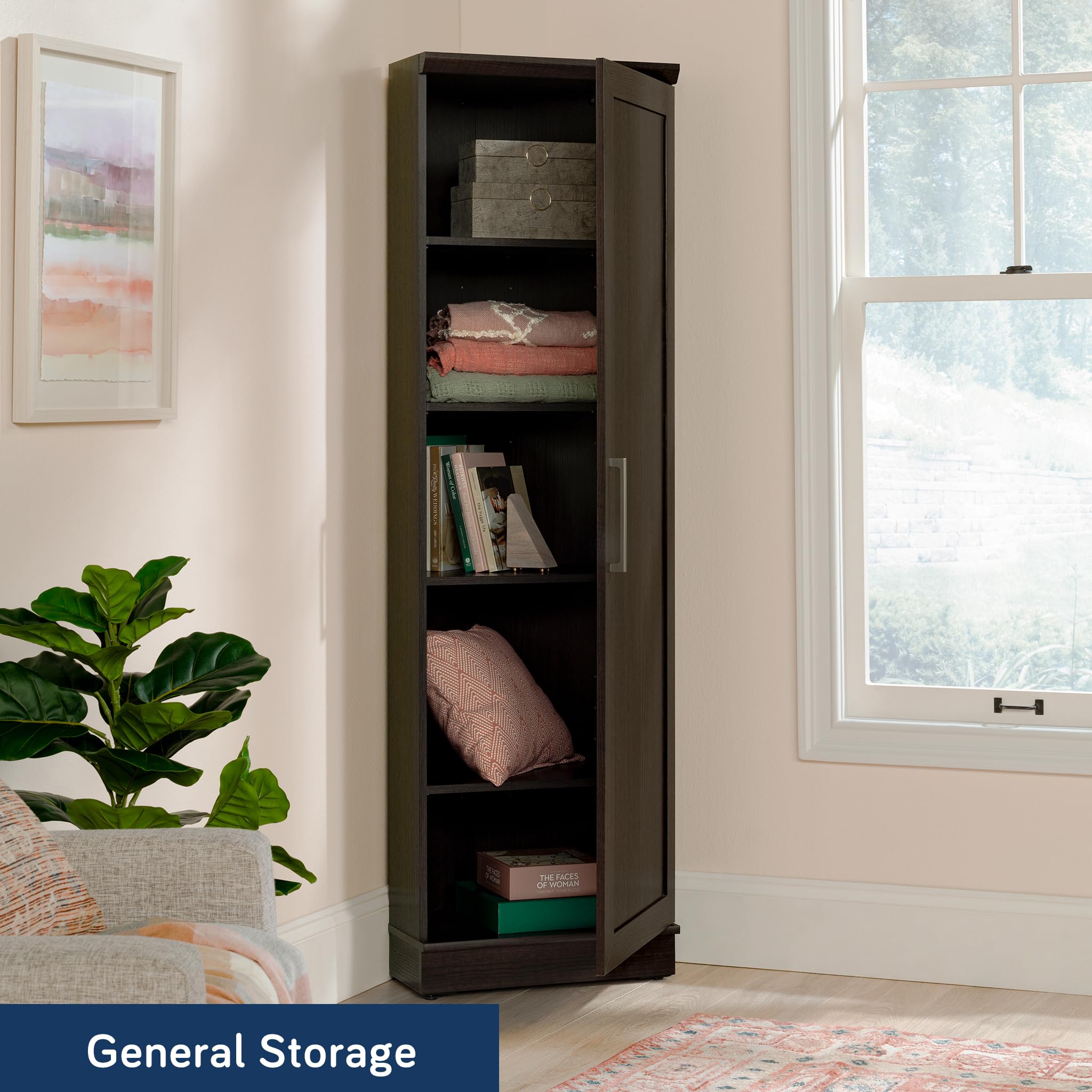 Sauder Homeplus Corner Cabinet, Dakota Oak Finish