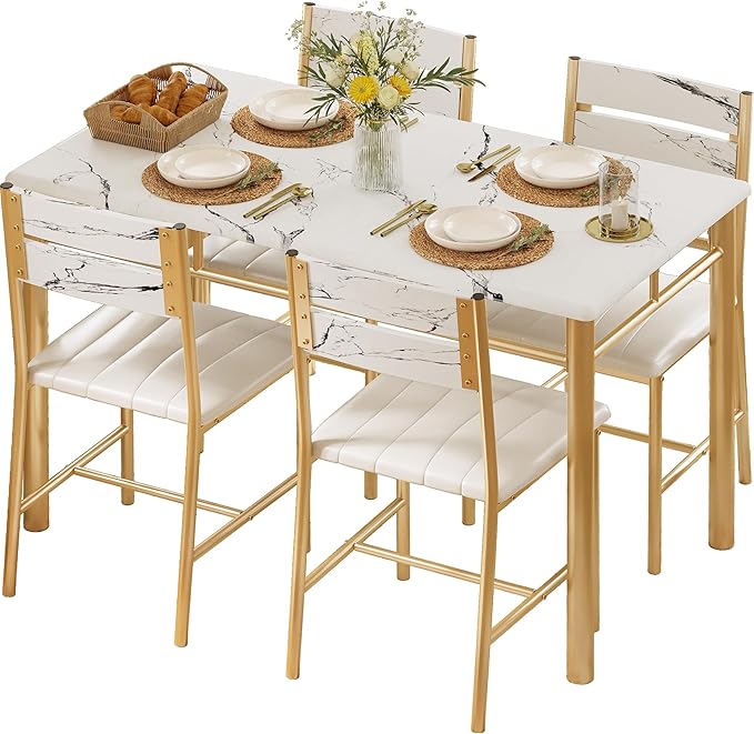 5-Piece Dining Table Set for 4