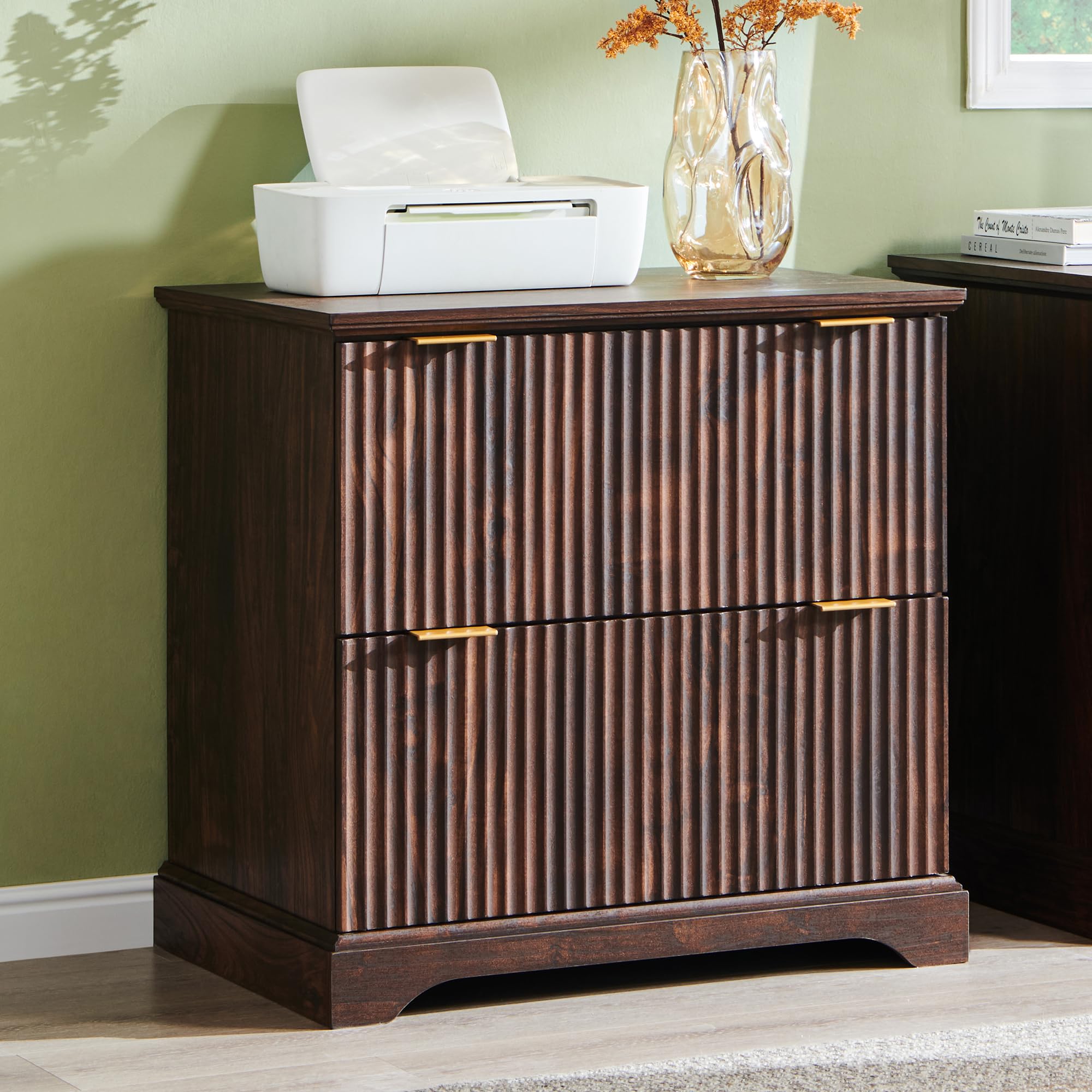 2-Drawer Lateral File Cabinet with Charging Station