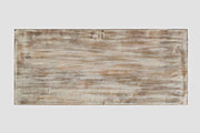 Jofran Global Archive Hand Carved Accent Chest Cabinet, 32', Weathered White