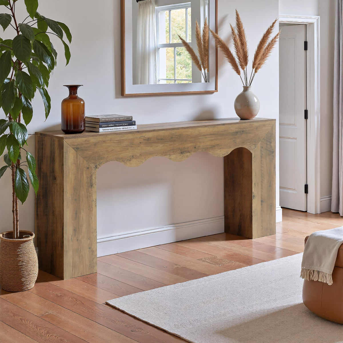 Wavy Edge Console Table