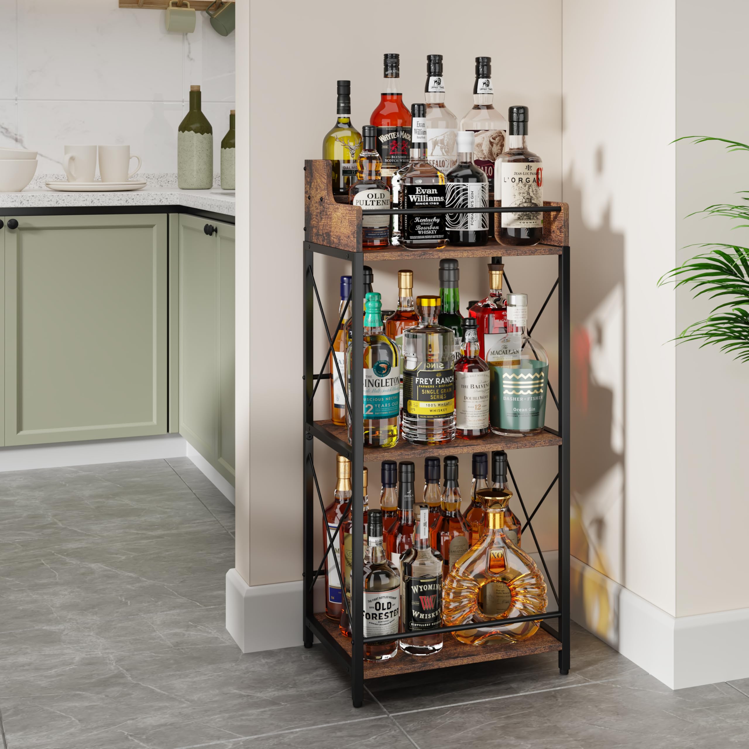 3-Tier Industrial Countertop Shelf