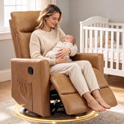OLIXIS Recliner Chair, 360 Swivel Rocker Recliner Chair for Adult