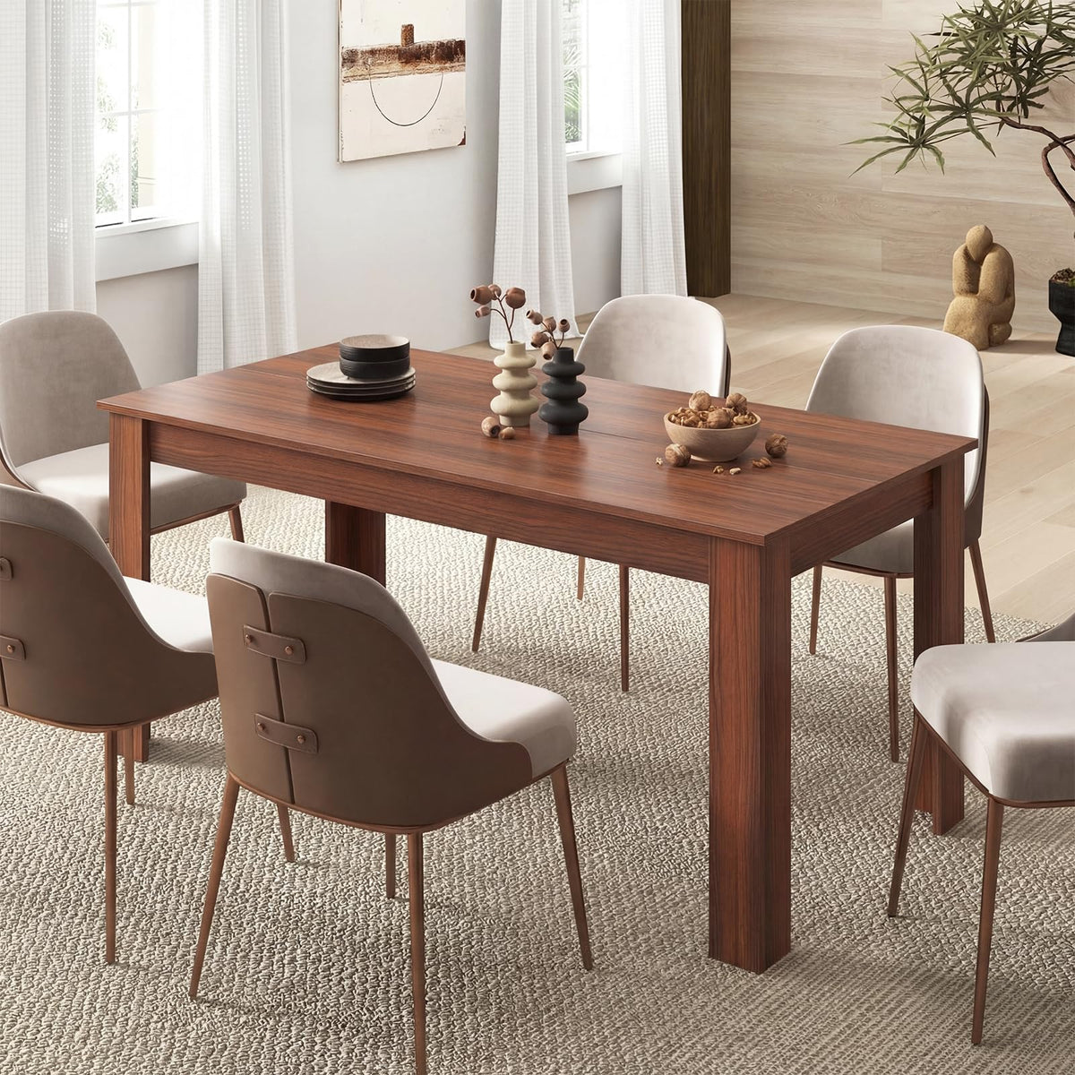 Walnut Rectangular Dining Table