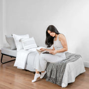 Twin Folding Bed with Memory Foam Mattress