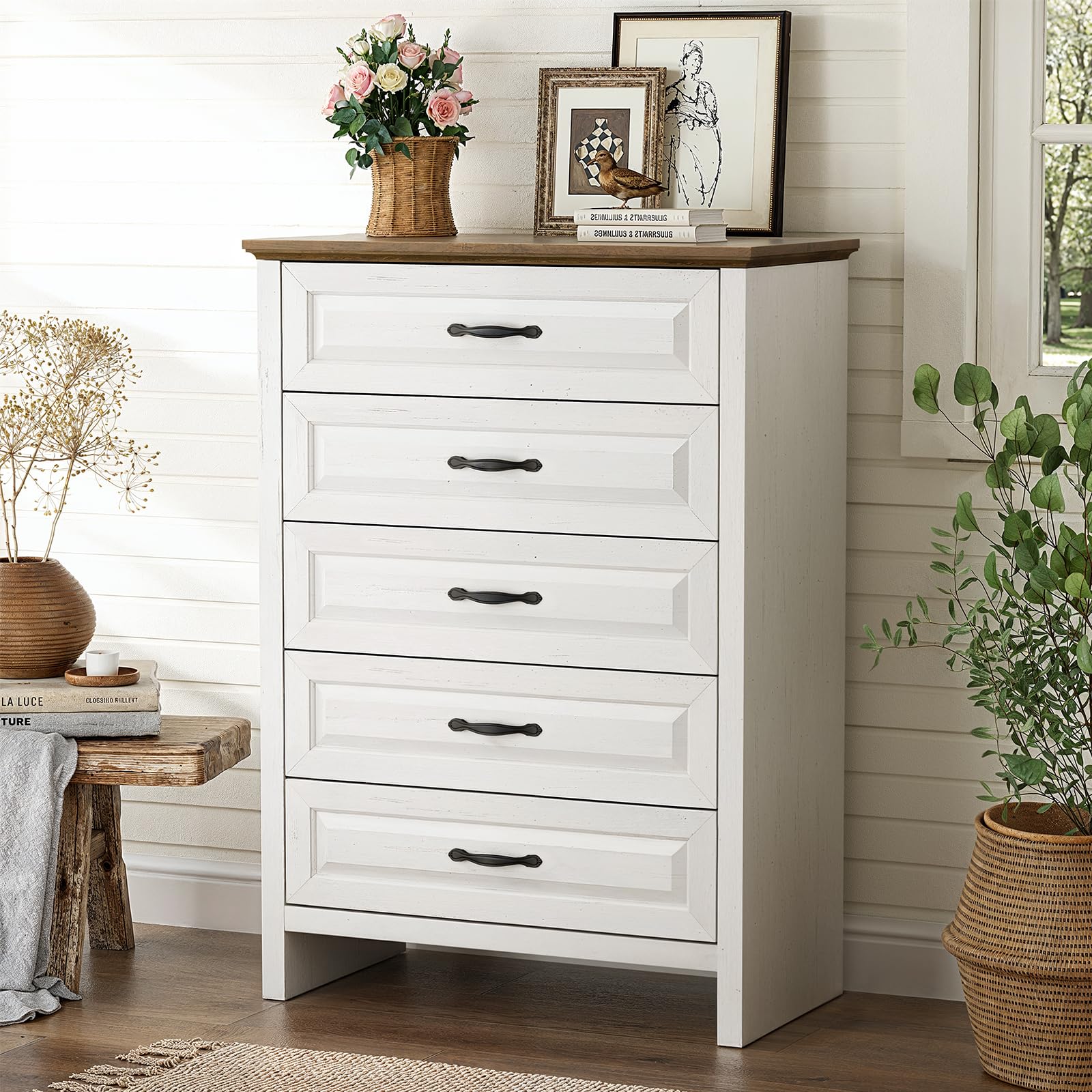 5-Drawer Farmhouse Dresser