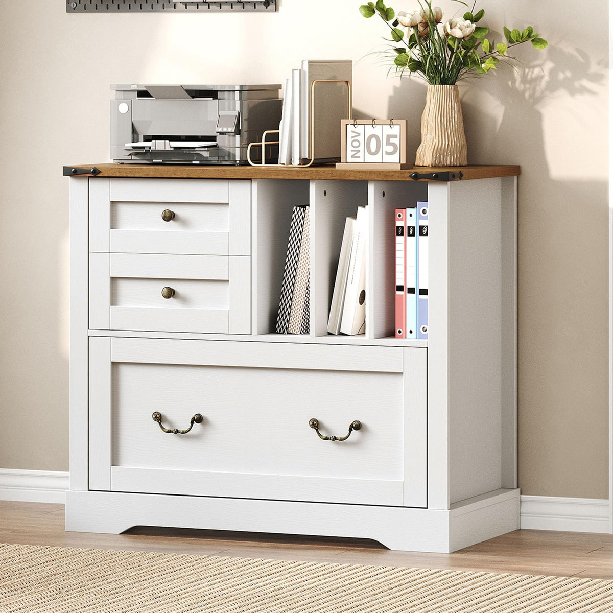 Farmhouse 3-Drawer File Cabinet