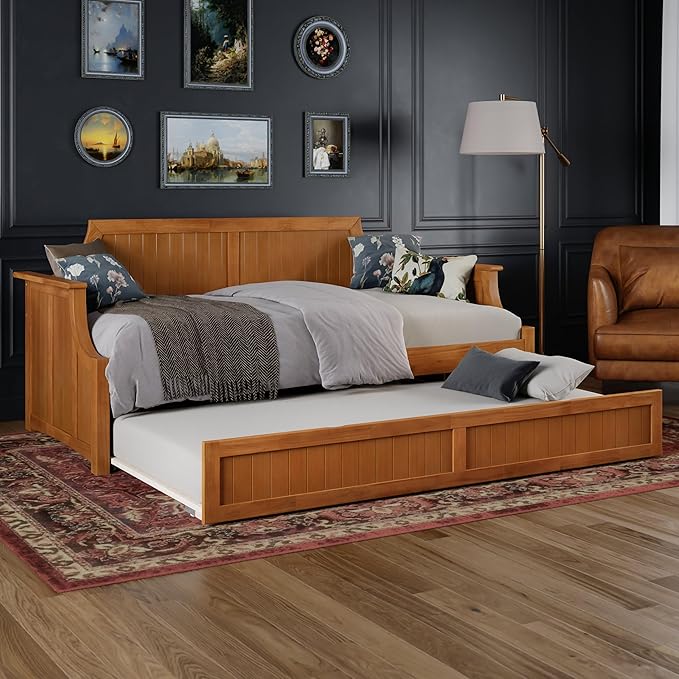 Twin Wood Daybed with Trundle
