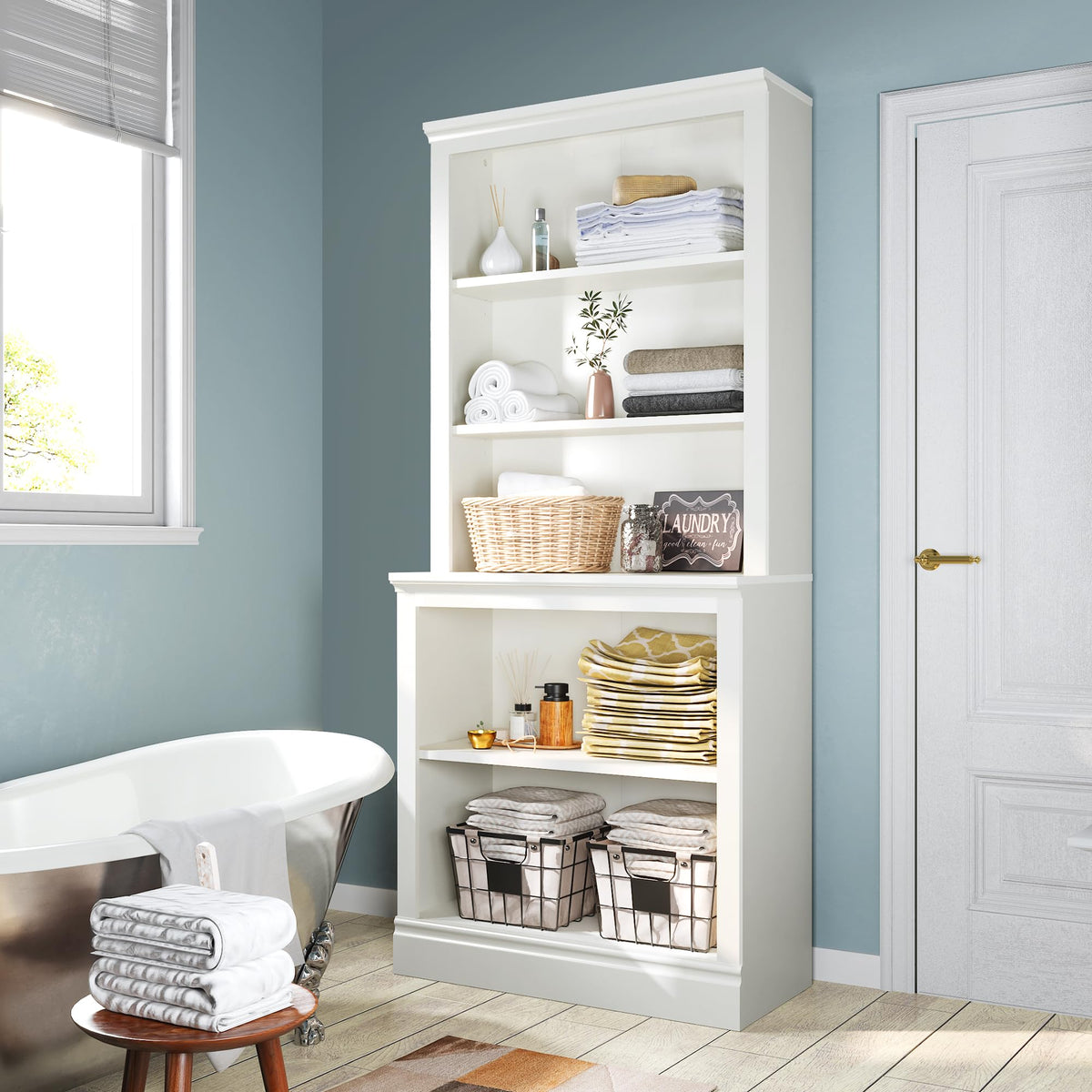 5-Shelf Floor-Standing Bookcase