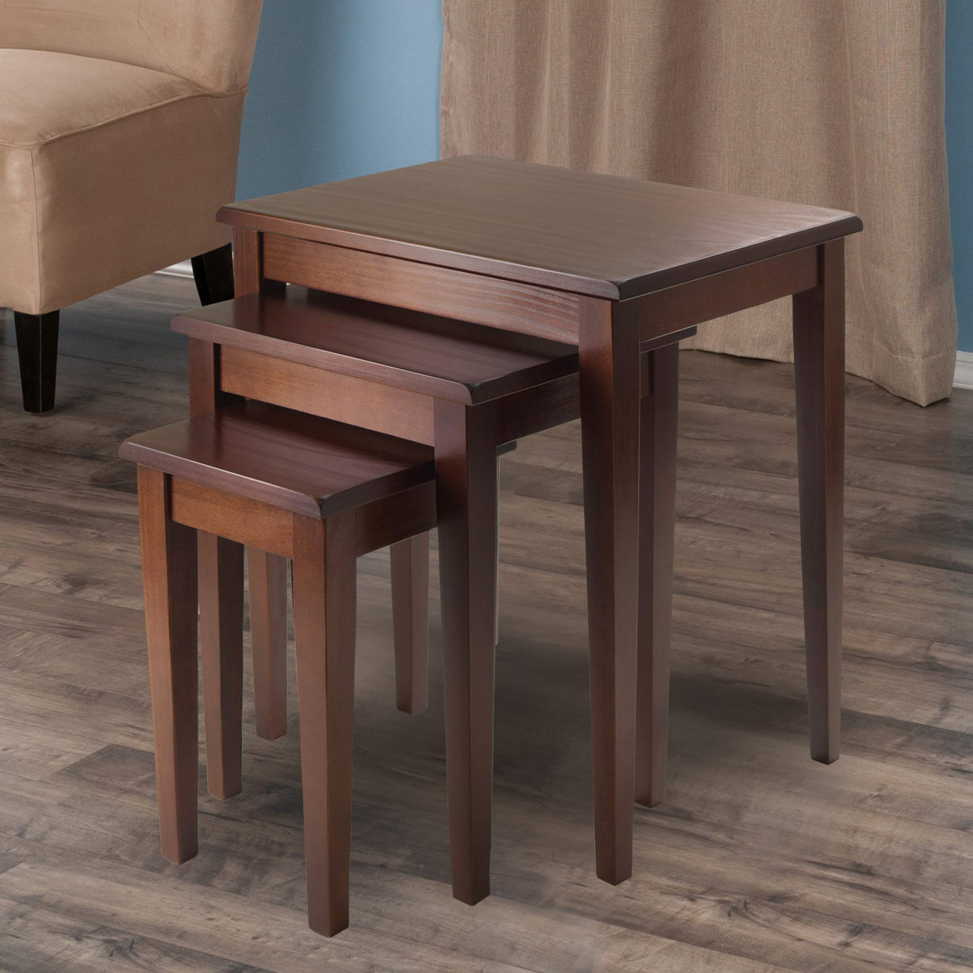 3-Piece Nesting Accent Tables – Walnut