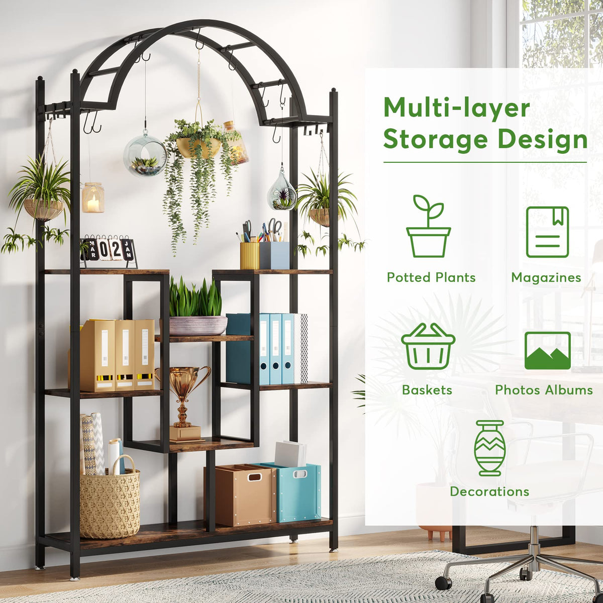 5-Tier Arched Plant Stand