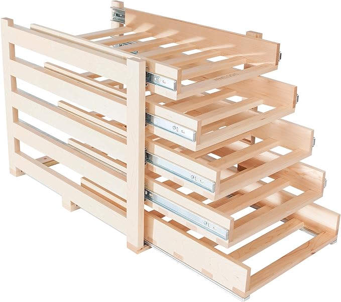 In-Cabinet Sliding Tray Wine Rack
