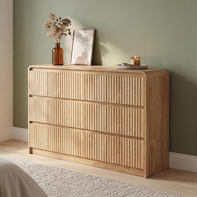 Rattan Dresser with Drawers