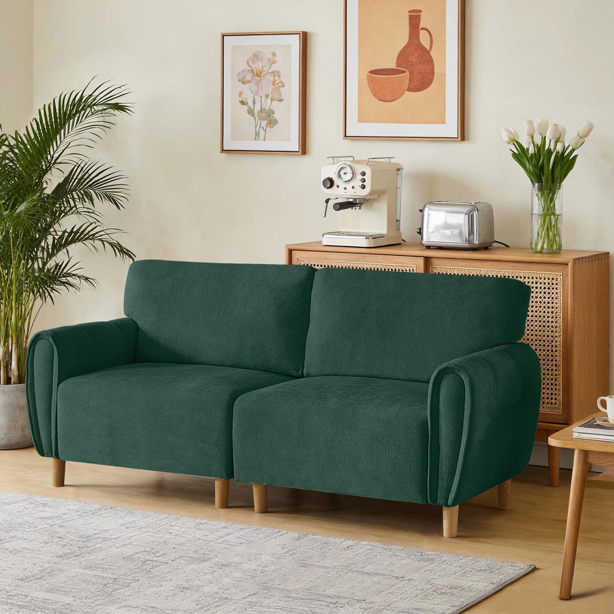 Chenille Loveseat Sofa